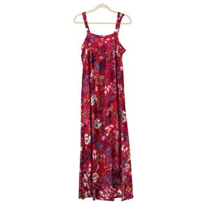 Natural Life Patti Side Slit Boho Maxi Dress Floral - Size M